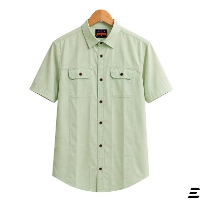 Premium Short Sleeves Double Pocket Panel Shirt