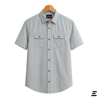 Premium Short Sleeves Double Pocket Panel Shirt