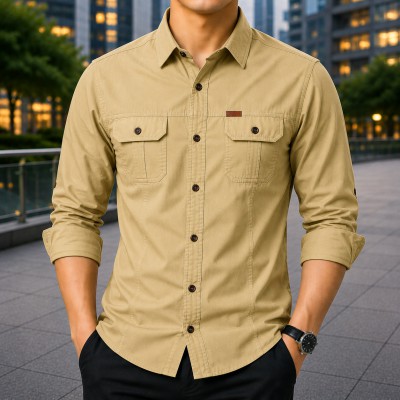 Premium Full Sleeves Double Pocket Panel Shirt