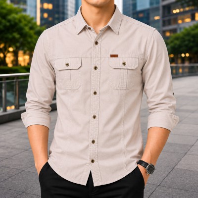 Premium Full Sleeves Double Pocket Panel Shirt