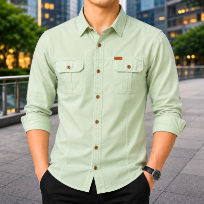 Premium Full Sleeves Double Pocket Panel Shirt
