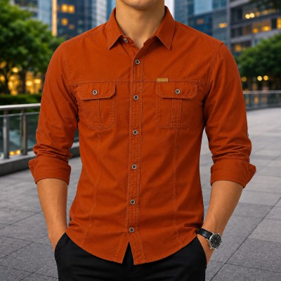 Premium Full Sleeves Double Pocket Panel Shirt